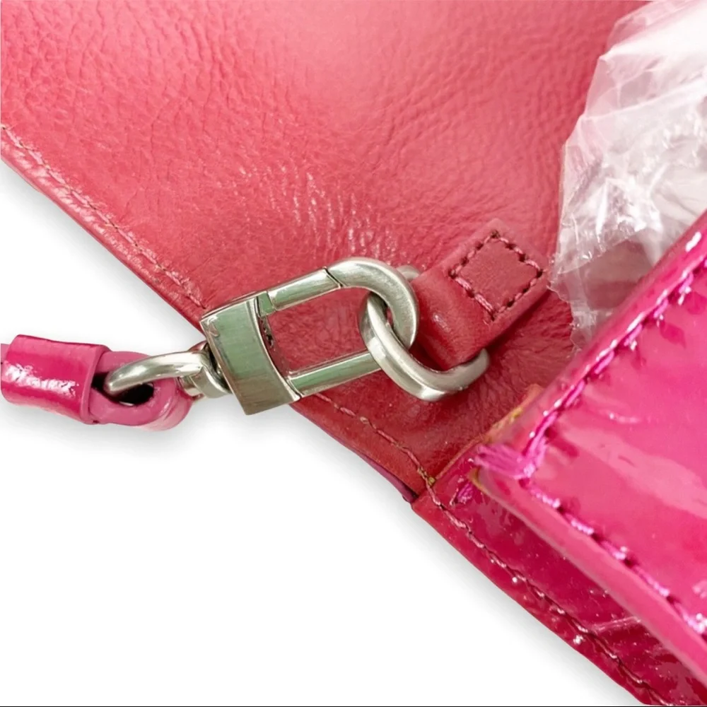 Cole Haan Hot Pink Large Clutch Purse - Picture 7 of 8